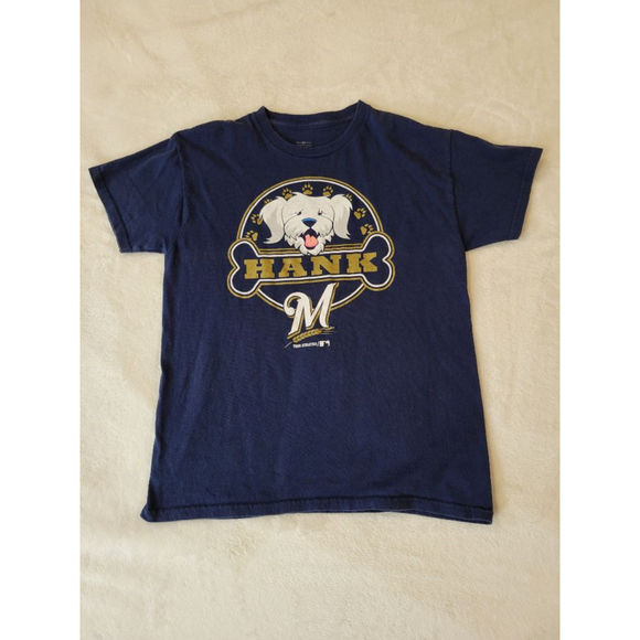 Milwaukee Brewers Hank Dog Girls Tee L - Picture 2 of 7